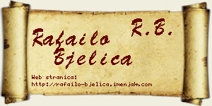 Rafailo Bjelica vizit kartica